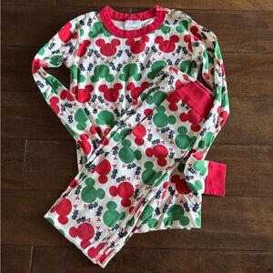 Hanna Andersson Mickey Mouse Pajama Set - Red and Green